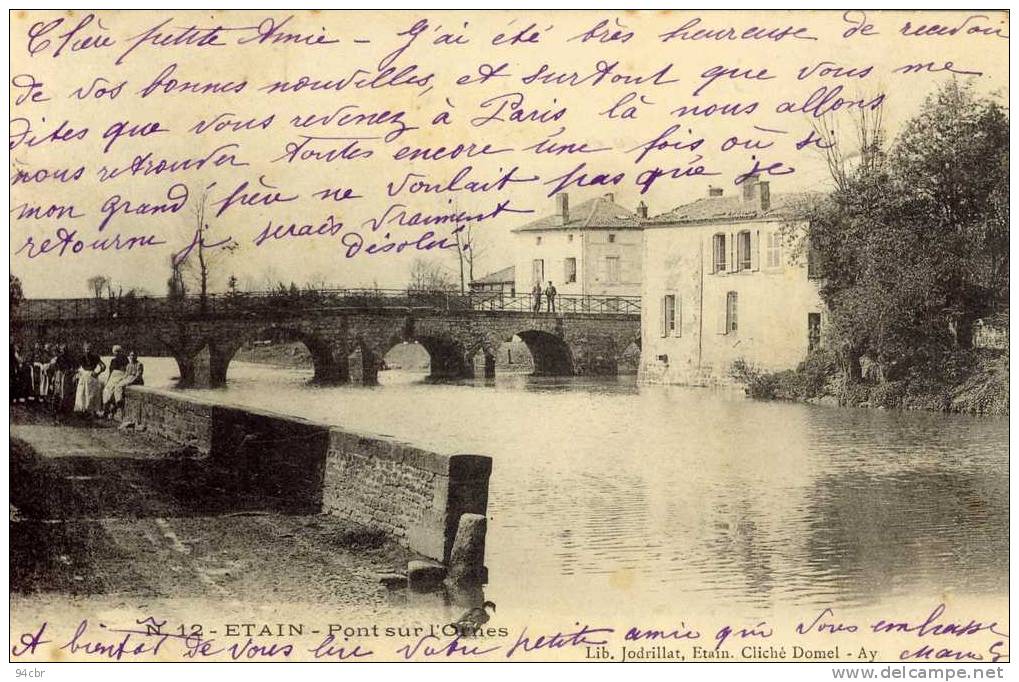 CPA (55)   ETAIN    Pont Sur L Ornes - Etain