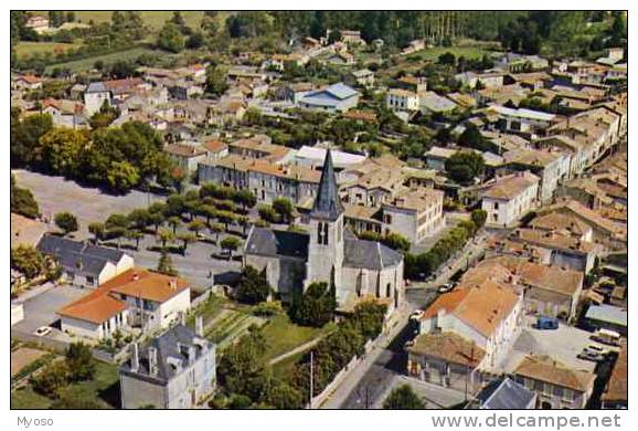 79 BRIOUX SUR BOUTONNE Vue Aerienne Le Centre Du Bourg - Brioux Sur Boutonne