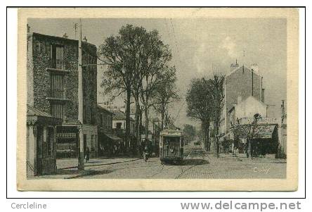 CPA LE PERREUX SUR MARNE 94 Avenue De BRY Près Du Pont De Bry Trammway - Le Perreux Sur Marne