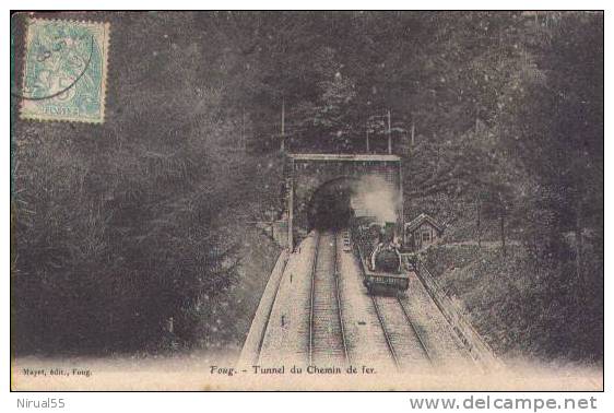 54 FOUG Tunnel Chemin De Fer Train Locomotive Pres Toul - Foug