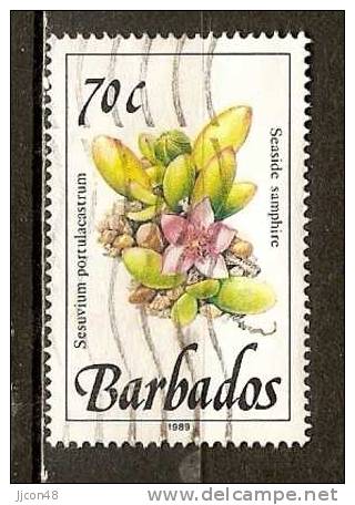 Barbados  1989  Wild Plants  70c  (o) - Barbades (1966-...)