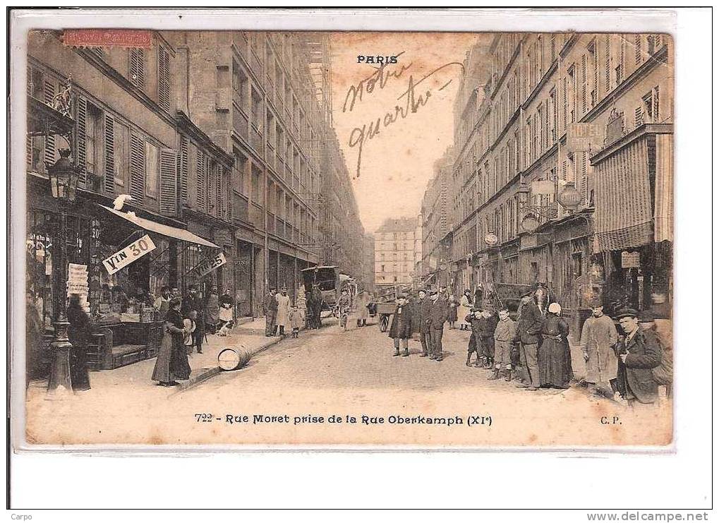 PARIS. - Rue Moret Prise De La Rue Oberkamph. - District 11