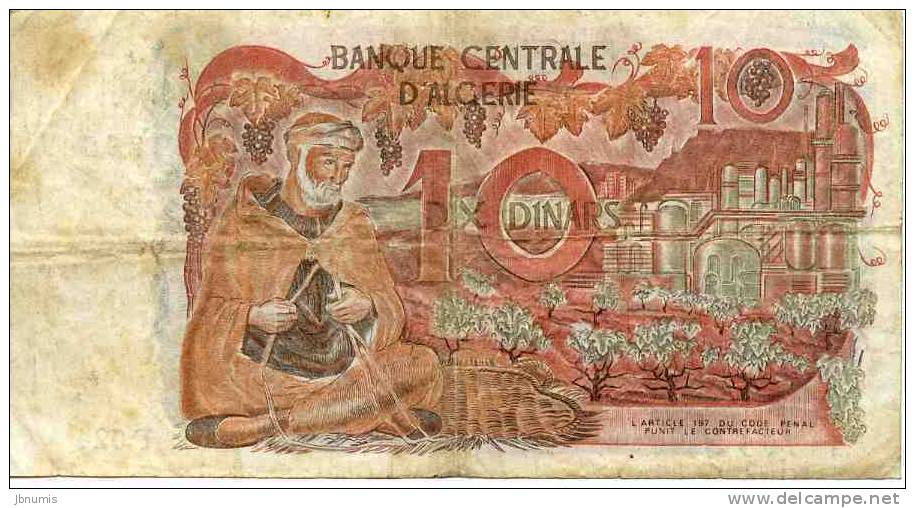 Algérie Algeria 10 Dinars 1 - 11 - 1970 P127a - Algérie