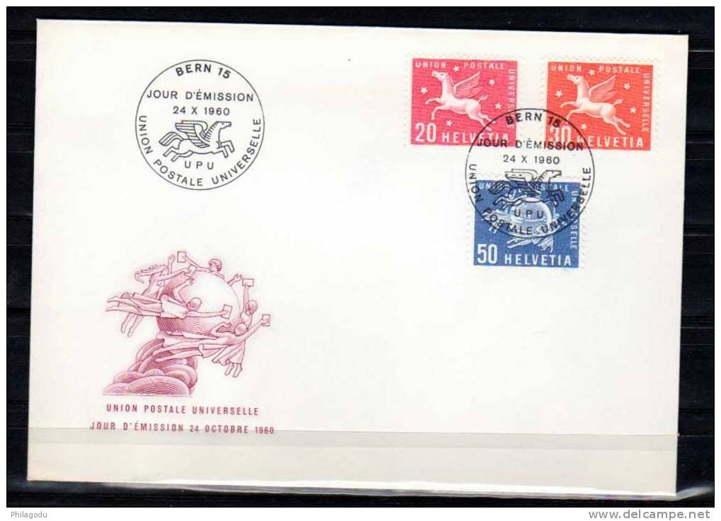 Suisse 1960, Lettre FDC, UPU, Cote Zum 37,50 Chf, - U.P.U.