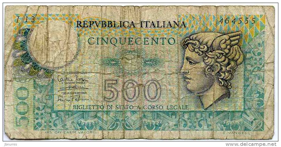 Italie Italia 500 Lire 14.2.1974 P94 - 500 Lire