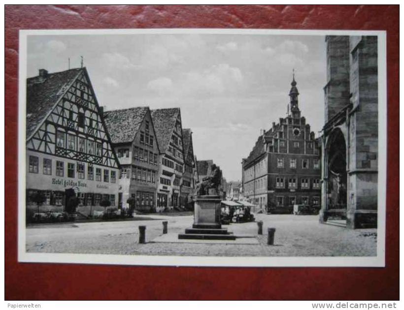 Dinkelsbühl - Marktplatz Hotel Goldne Rose - Dinkelsbühl