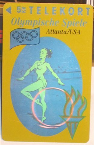 GYMNASTICS - Olympic Games 1996 Atalanta (Denmark Hologram 3D Card) Gymnastic Gymnastique Gimnasia Gymnastik Ginnastica - Danemark