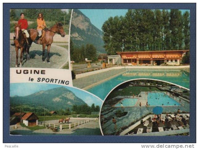 73 SAVOIE - CP UGINE LE SPORTING - BISILLIAT VINCENDAZ PROPRIETAIRE - EQUITATION - PISCINE - ANIMEE - Ugine