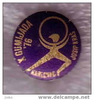 GYMNASTICS - Karlovac  ( Croatia ) Pin Badge Gymnastic Gymnastique Gym Gimnasia Gymnastik Ginnastica * Sport * Sports - Gimnasia