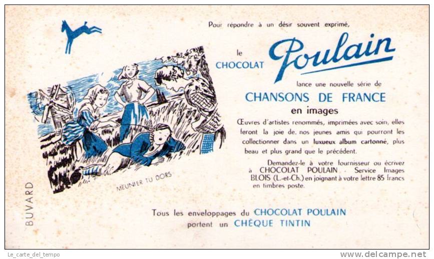BUVARD: Le Chocolat POULAIN - Cacao