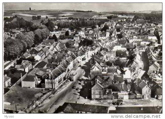 80 En Avion Au Dessus De DOULLENS Quarier Andre Tampez - Doullens