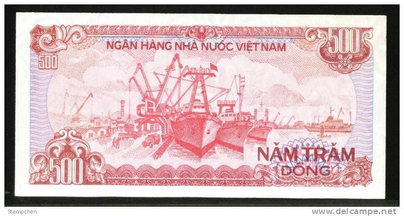 X10  Pieces Vietnam 1988 500 Dong Banknote UNC Ship Truck Factory - Vietnam