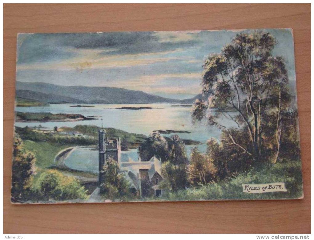 Water Colour, Aquarelle Kyles Of Bute, Regal Art Publishing Up The Clyde Rapco View 2023 - Bute