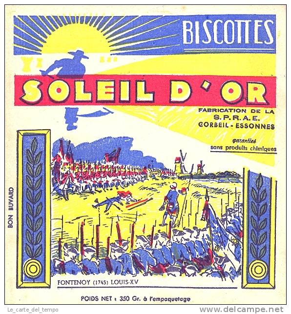 BUVARD: Biscottes SOLEIL D´OR - Biscottes