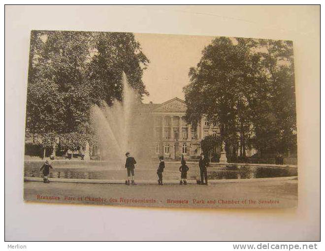 BRUXELLES -Parc Et Chambre Des Representants - Animé  Cca 1910-15    -F  D56637 - Bossen, Parken, Tuinen