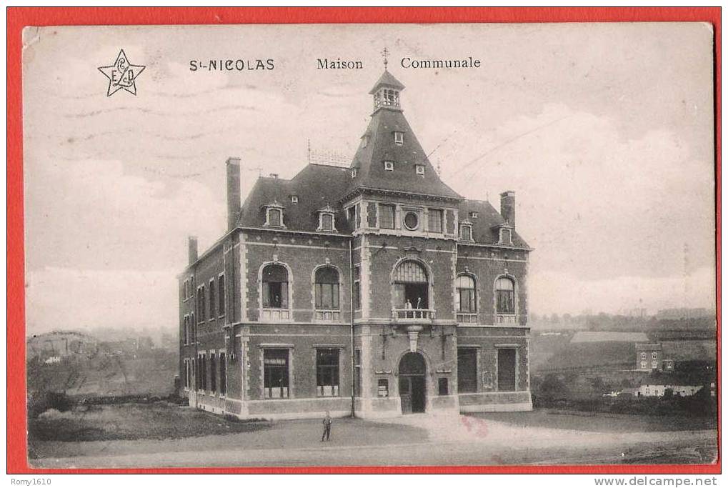 St. Nicolas -  (Liège)  Maison Communale . - Saint-Nicolas