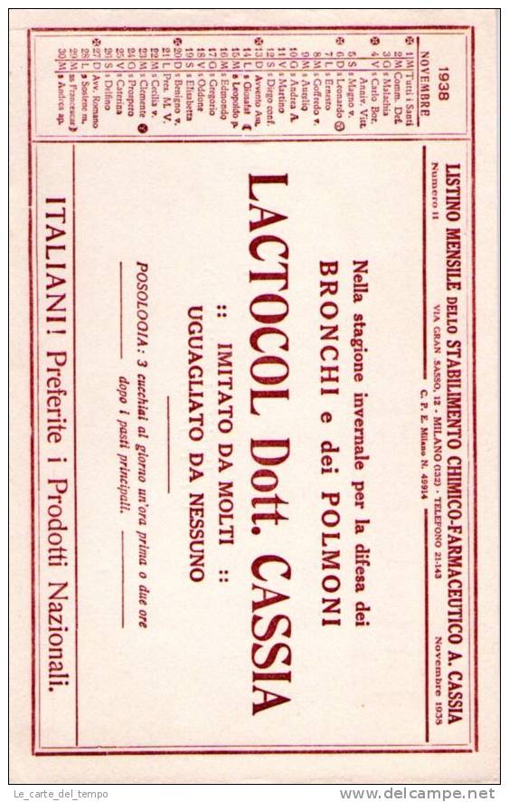 Doppia Carta Assorbente Pubblicitaria ORMOGENINA CASSIA 1938 - Altri & Non Classificati