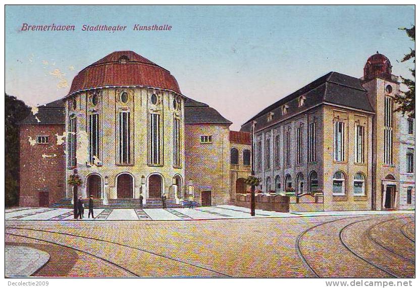 Z4833 Germany Bremen Bremenhaven Stadtheater Kansthalle Uncirculated 1926 - Bremerhaven