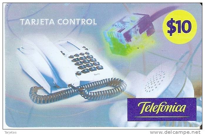 TARJETA DE ARGENTINA DE TELEFONICA   TARJETA CONTROL DE $10 - Argentine
