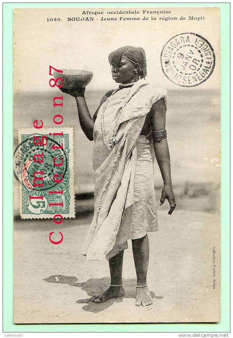 COLLECTION FORTIER N° 1020 - AFRIQUE - SOUDAN - JEUNE FEMME De La REGION De MOPTI - JEUNE FILLE - Sudán