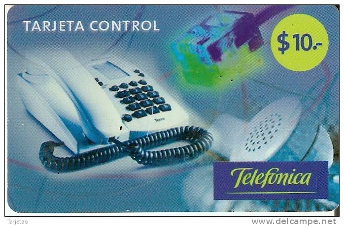 TARJETA DE ARGENTINA DE TELEFONICA   TARJETA CONTROL DE $10 - Argentina