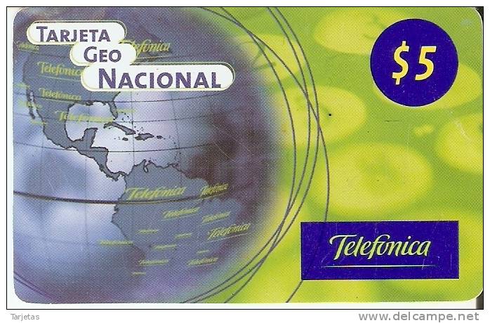 TARJETA DE ARGENTINA DE TELEFONICA   TARJETA GEO NACIONAL - Argentina