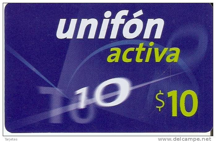 TARJETA DE ARGENTINA DE UNIFON ACTIVA DE  $10 - Argentinien