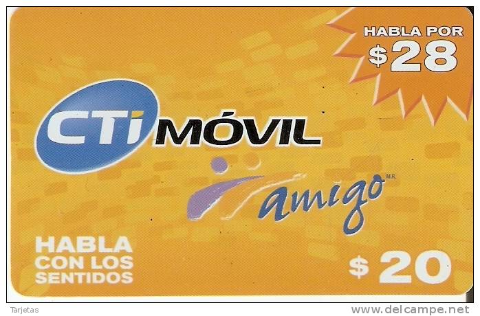 TARJETA DE ARGENTINA DE CTI MOVIL DE AMIGO DE $20  HABLA POR $28 - Argentinien