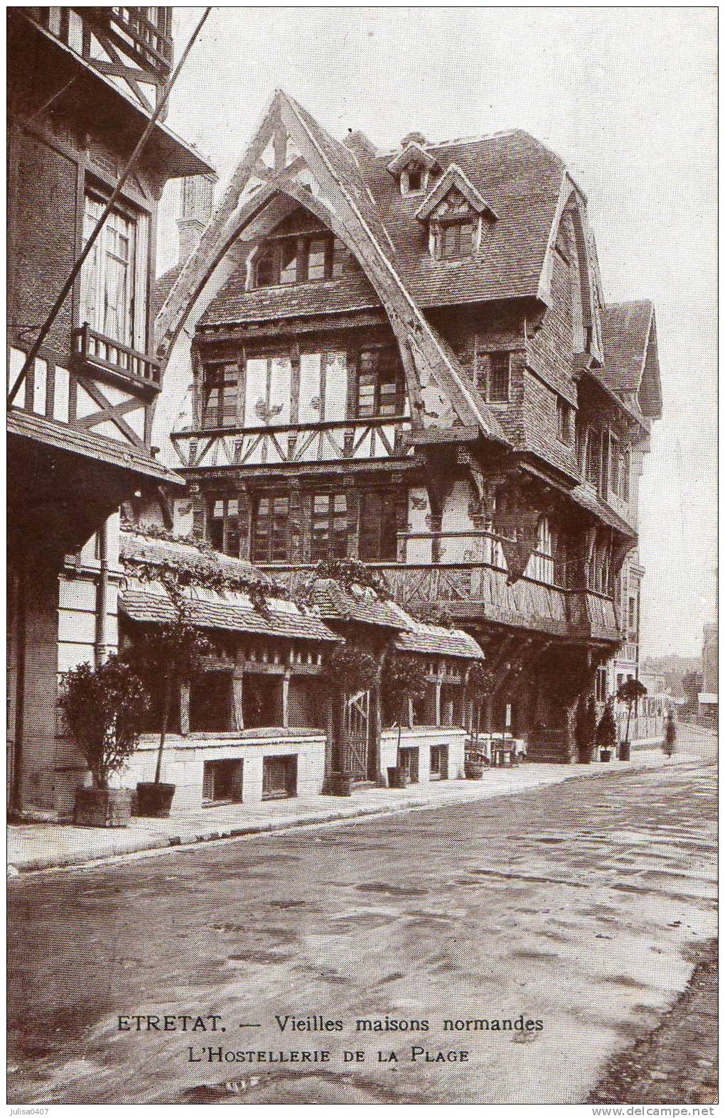 ETRETAT (76) Vieilles Maisons Normandes Hostellerie De La Plage - Etretat