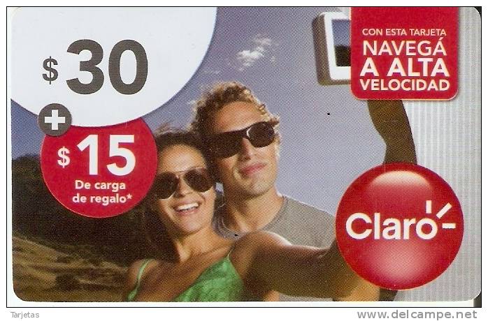 TARJETA DE ARGENTINA DE CLARO DE $30  PAREJA CON MOVIL 15 DE REGALO - Argentina