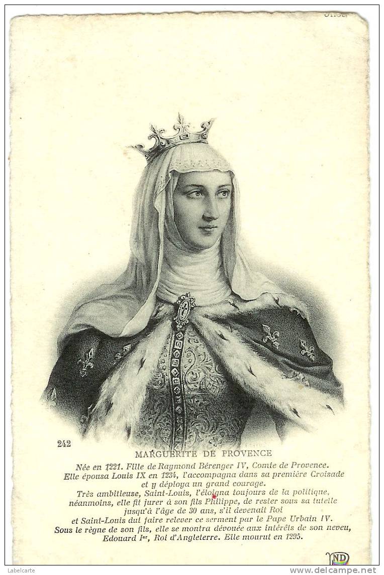 HISTOIRE.MARGUERITE DE PROVENCE - Histoire