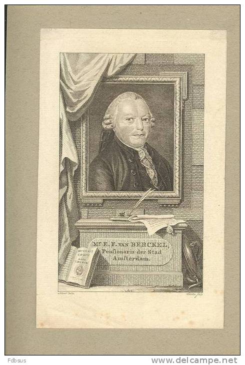 ETS/GRAVURE  - E.F. VAN BERCKEL - PENSIONARIS DER STAD AMSTERDAM - Estampes & Gravures