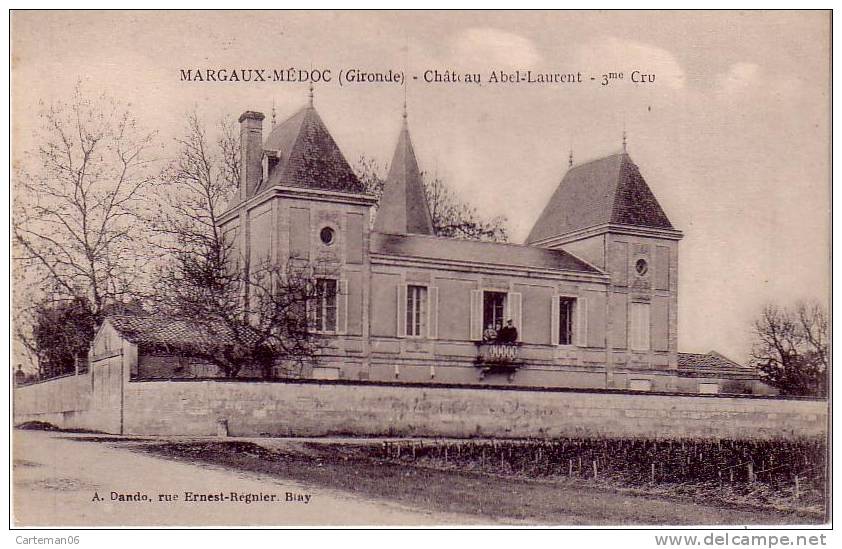33 - Margaux- Médoc - Château Abel Laurent 3me Cru - Margaux