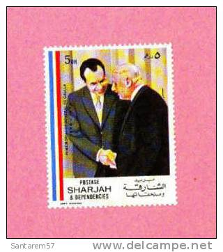 Timbre Non Oblitéré New Stamp Selo Não Carimbado In Memorial Of Général DE GAULLE SHARJAH & DEPENDENCIES 5DH - Sharjah