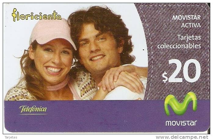 TARJETA DE ARGENTINA DE TELEFONICA MOVISTAR DE $20 FLORICIENTA - Argentine