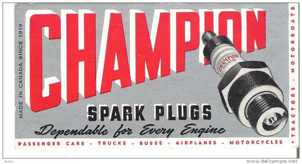 Champion Spark Plugs   Dependable For Every Engine 15.5 Cm X 8 Cm 6 In X 3 In - Automotive