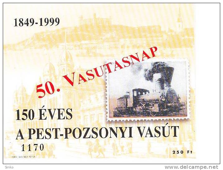 2000. 50. Railway Day - Feuillets Souvenir