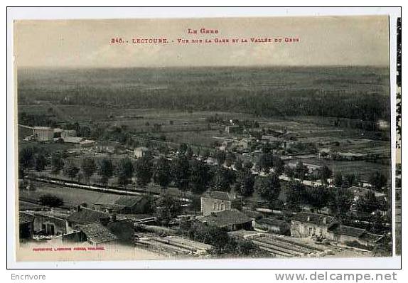 Cpa LECTOURE Vue Sur La Gare Et Vallee Du Gers - Labouche 346 - Lectoure