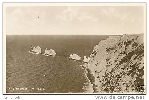 Britain - Isle Of Wight The Needles Old Postcard [P41] - Altri & Non Classificati