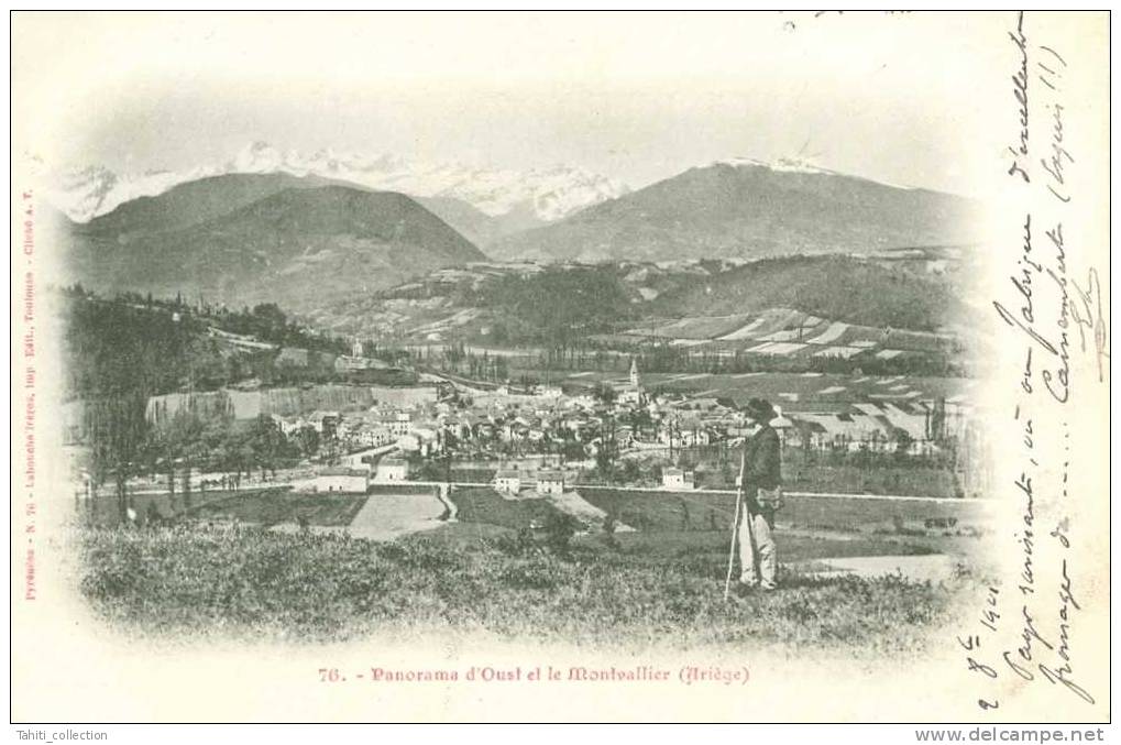 Panorama D'OUST Et Le Montvallier - Oust