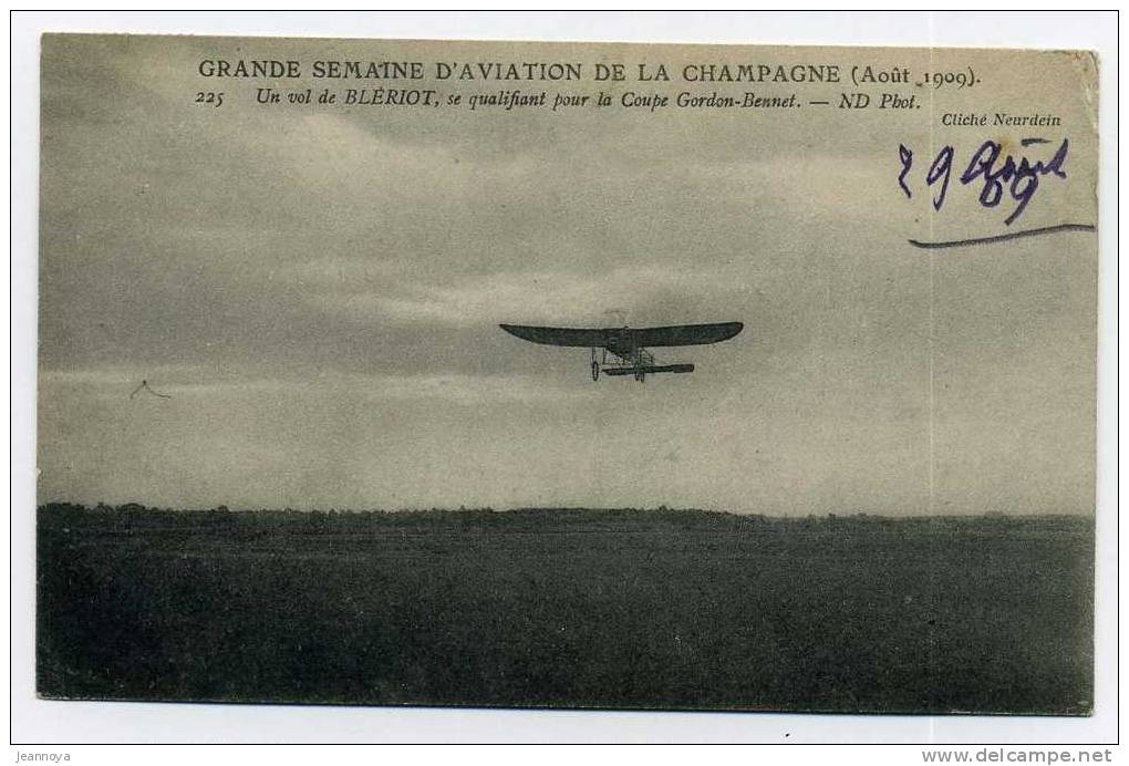 GRANDE SEMAINE D´AVIATION DE CHAMPAGNE (AOUT 1909) - UN VOL DE BLERIOT  - B - - Reuniones