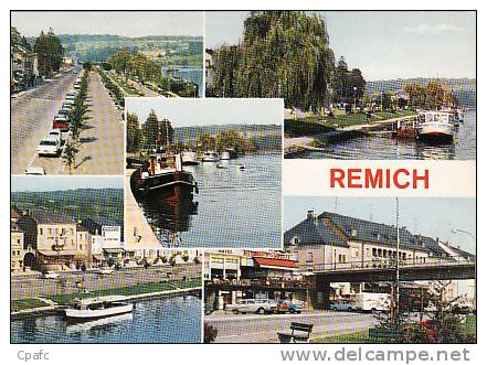 REMICH : Divers Vues / Thème Fluvial ,péniche - Remich