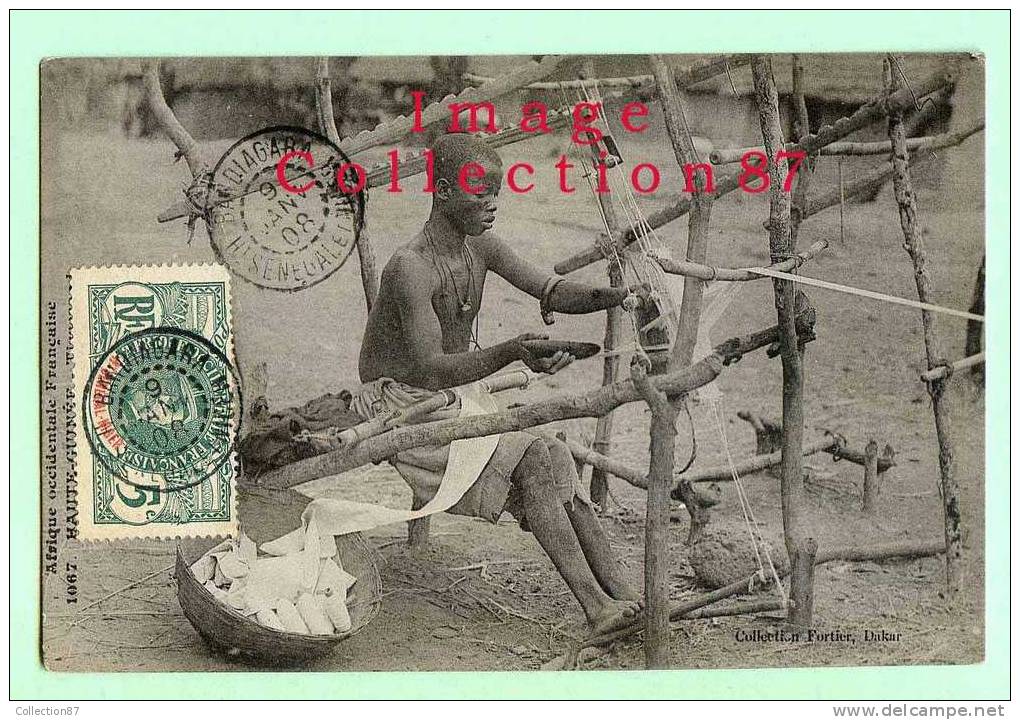COLLECTION FORTIER N° 1067 - HAUTE GUINEE - PETIT METIER - TISSERAND - Guinée Française