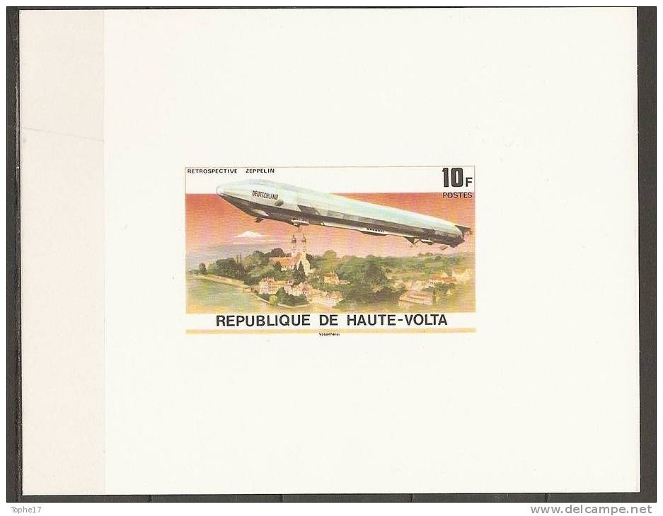 EL-Haute-Volta - 1976 - Y&T 385 - Zeppelin  Epreuve De Luxe - Zeppelins