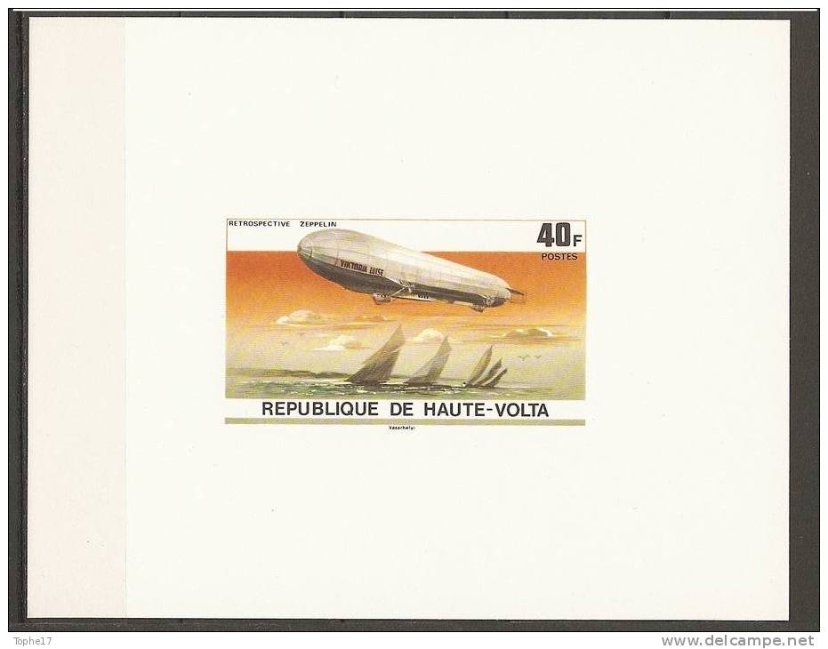 EL-Haute-Volta - 1976 - Y&T 386 - Zeppelin Epreuve De Luxe - Zeppelins