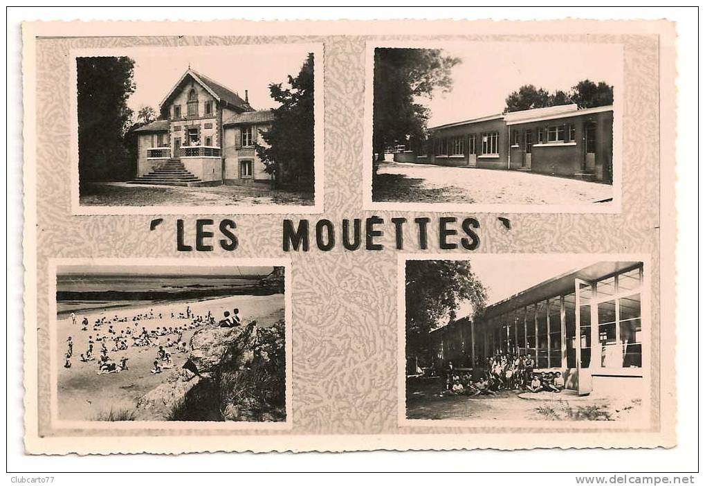 Saint-Michel-Chef-Chef  (44) :  4 Vues De La Colonie De Vacances "Les Mouette" Environ 1950 (animée) PHOTO RARE. - Saint-Michel-Chef-Chef