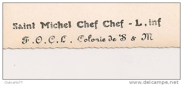 Saint-Michel-Chef-Chef  (44) :  4 Vues De La Colonie De Vacances "Les Mouette" Environ 1950 (animée) PHOTO RARE. - Saint-Michel-Chef-Chef