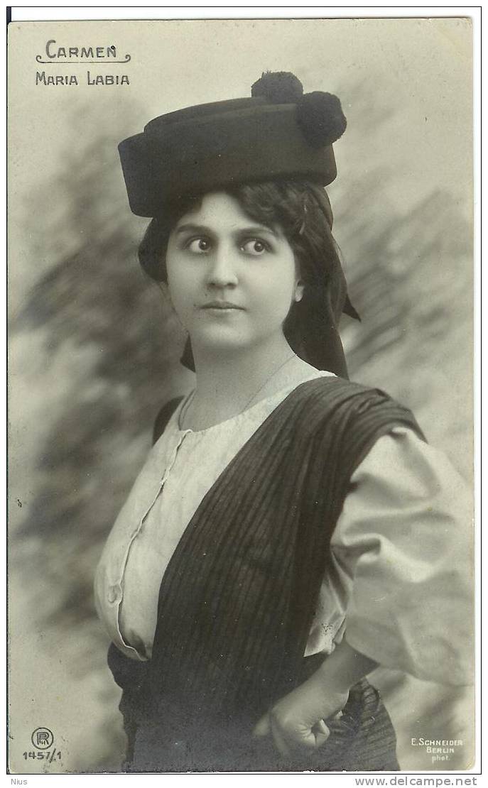 Russia Opera Carmen Bizet Singer Maria Labia 1909 Theater Theatre Teatro - Opera