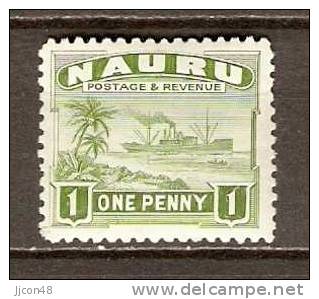 Nauru 1924  1d (**) Type B  (number On Back In Pen) - Nauru