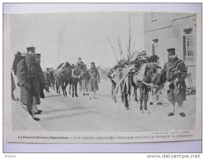 Russo Japanese War  Sapeurs Japonais Se Dirigeant En Corée , Going To Korea - Corée Du Sud